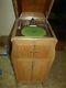 1910's/20's Oak Victrola Antique Phonograph Cabinet Record Player