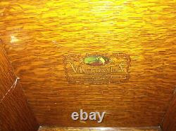 1910's/20's Oak Victrola Antique Phonograph Cabinet Record Player