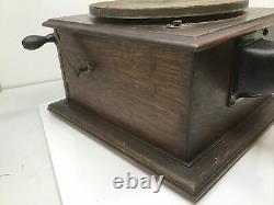 1914 Victor Victrola Phonograph Model VV IV Talking Machine Record Player Works
