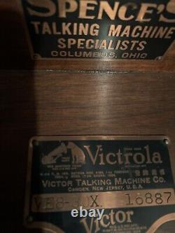 1920's Victor Victrola Talking Machine Record Player VE8-30x
