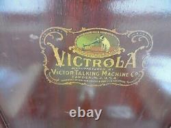 Antique 1906 Victor Victrola VV-IX Phonograph Record Player Mahogany Console USA