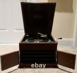 Antique 1911 Victor VV-IX Premiere Wind-Up Victrola Phonograph Record Player