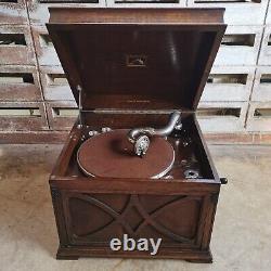 Antique His Master's Voice HMV 130 Table Cabinet Gramophone Vintage Phonograph