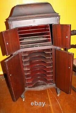 Antique Mahogany Victor Victrola Phonograph Record Player shell