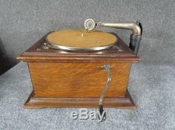 Antique Oak Victor Victrola Vv-vi Record Player Talking Machine #701258