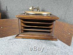 Antique Oak Victor Victrola Vv-vi Record Player Talking Machine #701258