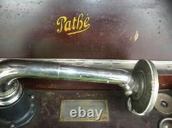 Antique Pathe model VII Phonograph Hand Crank Record Player for pick up