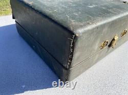 Antique Portable RCA Victrola Talking MachineCrank Suitcase Record Player