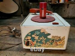 Antique RCA Victrola 45 Record Player ALICE IN WONDERLAND Restoration Project