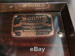 Antique Sonora Phonograph Victrola Wind Up Record Player