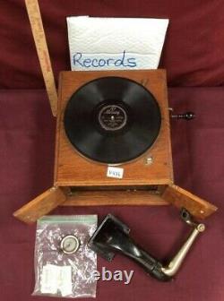 Antique VICTOR VICTROLA VV-IV Phonograph Record Player TALKING MACHINE