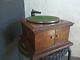 Antique Victor Vv-v1 Oak Phonograph Record Player (read Description)