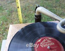 Antique Victor Victrola VV-VI Phonograph Record Player Wood Talking Box WORKS