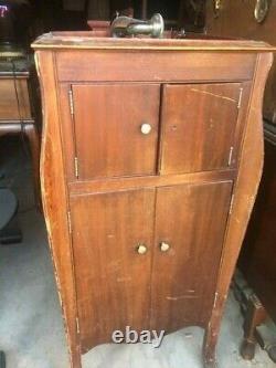 Antique Victrola Record Player and Cabinet