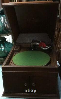 Antique Victrola Vinyl Record Player Victor Phonograph