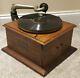 Antique Working 1912 Victor Vv-iv Hand Crank Victrola Record Player Phonograph