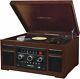 Crosley Cr7007d-ma Patriarch 3-speed Turntable Phonograph Withradio, Cd Player