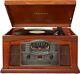 Crosley Lancaster 3-speed Turntable Record Player With Radio, Cd/cassette Player