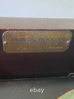 Edison H-19 Hepplewhite Victrola Phonograph Player Diamond Disc Model Working