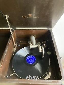 HTF 1920s RARE Vitanola Victrola Natural As Life 78 Record Player Rare WORKS
