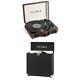 Journey+ Bluetooth Suitcase Record Player Dark Brown Vsc400sbdbrsdf & Vintage