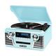 New Retro Record Player With Bluetooth And 3-speed Turntable Turquoise Teal