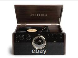 New Victrola 6 in 1 (Record Player, Bluetooth, Aux, CD, Cassette & am/fm Radio)