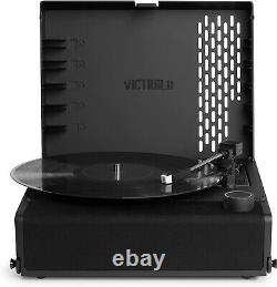 New Victrola Revolution GO VSC-750SB-BLK Bluetooth Portable Record Player