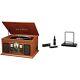 Nostalgic 6-in-1 Bluetooth Record Player & Multimedia Center With Built-in Sp