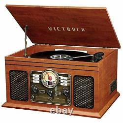 Nostalgic 6in1 Bluetooth Record Player Multimedia Center With Builtin Speakers 3