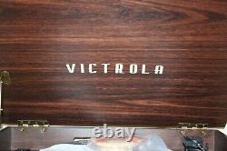 Nostalgic Victrola Record Player Entertainment Center VTA-200B