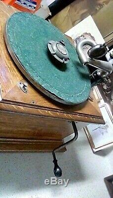 PHONOGRAPH, Edison, VICTROLA MUSIC RECORD PLAYER MACHINE