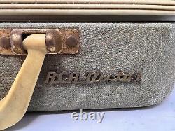 RCA Victor Victrola Portable Record Player'50s 16/33/45 RPM MetalCase9-EMP-21H