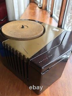 RCA Victrola Model E63 78 RPM Record Player Art Deco 1946 Sweet Plays Nice