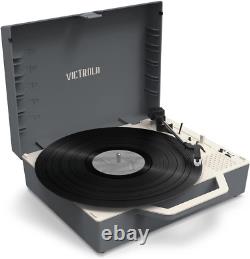 Re-Spin Sustainable Suitcase Vinyl Record Player, 3-Speed (33 1/3, 45 & 78 RPM)