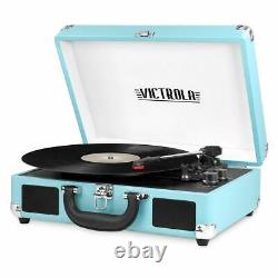 Record Player 3-Speed Turntable Bluetooth Portable Suitcase withStereo Speakers