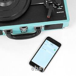 Record Player 3-Speed Turntable Bluetooth Portable Suitcase withStereo Speakers