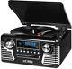 Retro Bluetooth Record Player & Multimedia Center With Built-in Speakers, 3-speed
