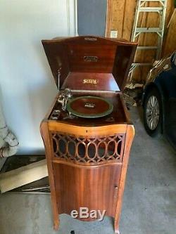 Sonora Victrola Record Player-Wooden stand up Sonora Victrola record player