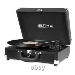 Speaker, Victrola Journey Bluetooth Suitcase Record Player, 3-Speed Turntable