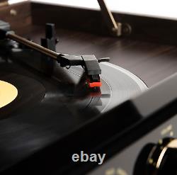 Used With Box Victrola Empire Bluetooth 6-in-1 Record Player Gold/Brown/Black
