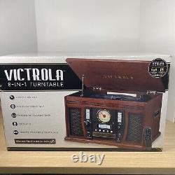 VICTROLA Record Player/Turntable 3 Speed Bluetooth AM/FM Radio USB Vinyl To MP3