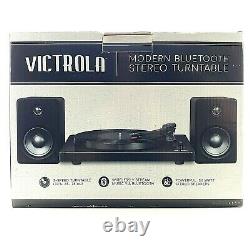 VICTROLA Turntable RECORD Player STREAM via BLUETOOTH 50-Watt Speakers Open Box