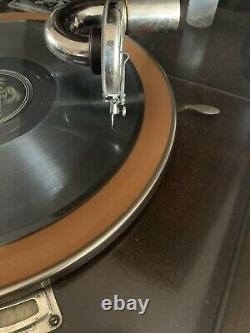 VV-80 Victor Victrola Antique Phonograph Cabinet Record Player- Works -refurbed