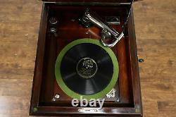 Victor Mahogany Victrola Wind Up Record Player Phonograph Model VVXIA #36847
