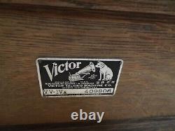 Victor Victrola Phonograph Mod VV IVa Talking Machine Record Player VV-IVa AS-IS