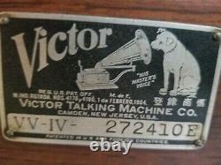 Victor Victrola Phonograph Model VV IV Talking Machine Record Player
