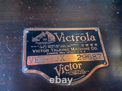 Victor Victrola Talking Machine 1920s Record Player VE8-30x