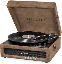 Victrola 3-In-1 Bluetooth Suitcase Record Player with 3-Speed Turntable