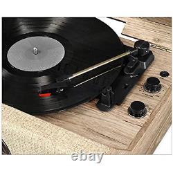 Victrola 4-In-1 Highland Bluetooth Record Player 3-Speed Turntable FM Radio